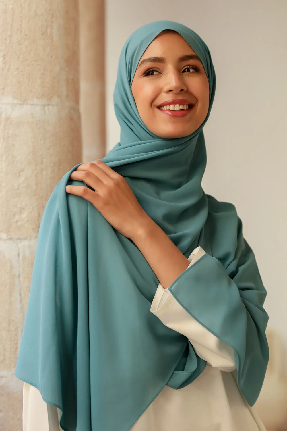 Lagoon teal Hijab-colour 16