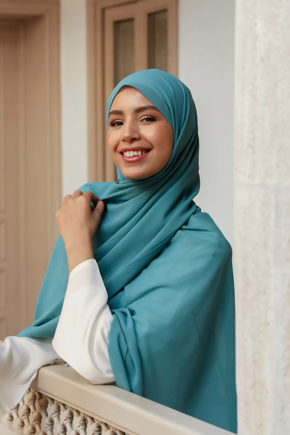 Lagoon teal Hijab-colour 16