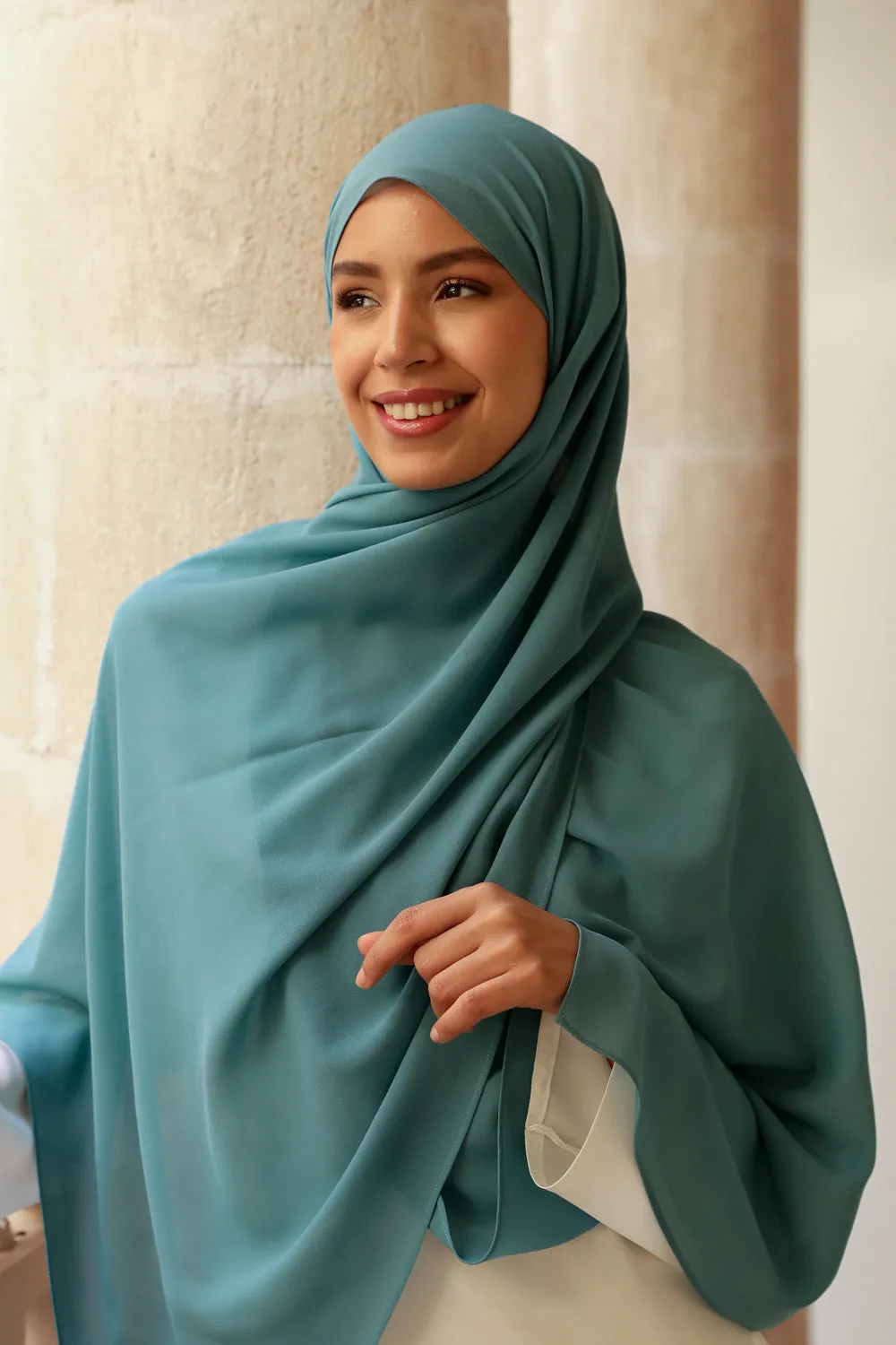 Lagoon teal Hijab-colour 16