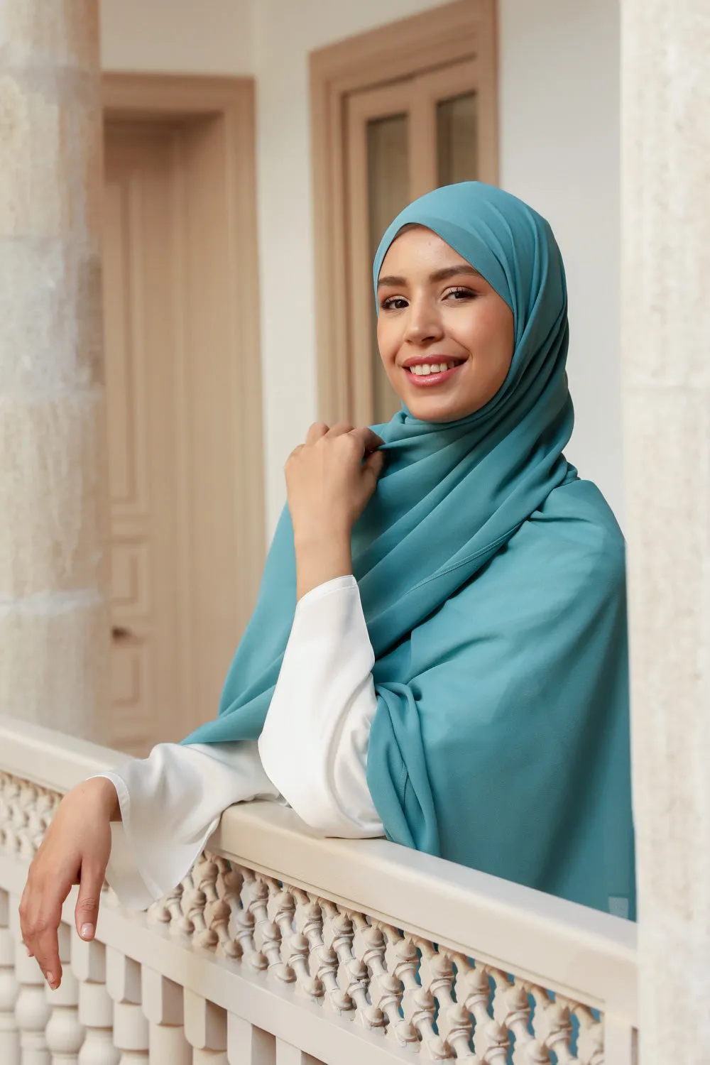 Lagoon teal Hijab-colour 16