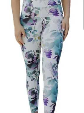 Lavishly Floral Yoga Band Leggings