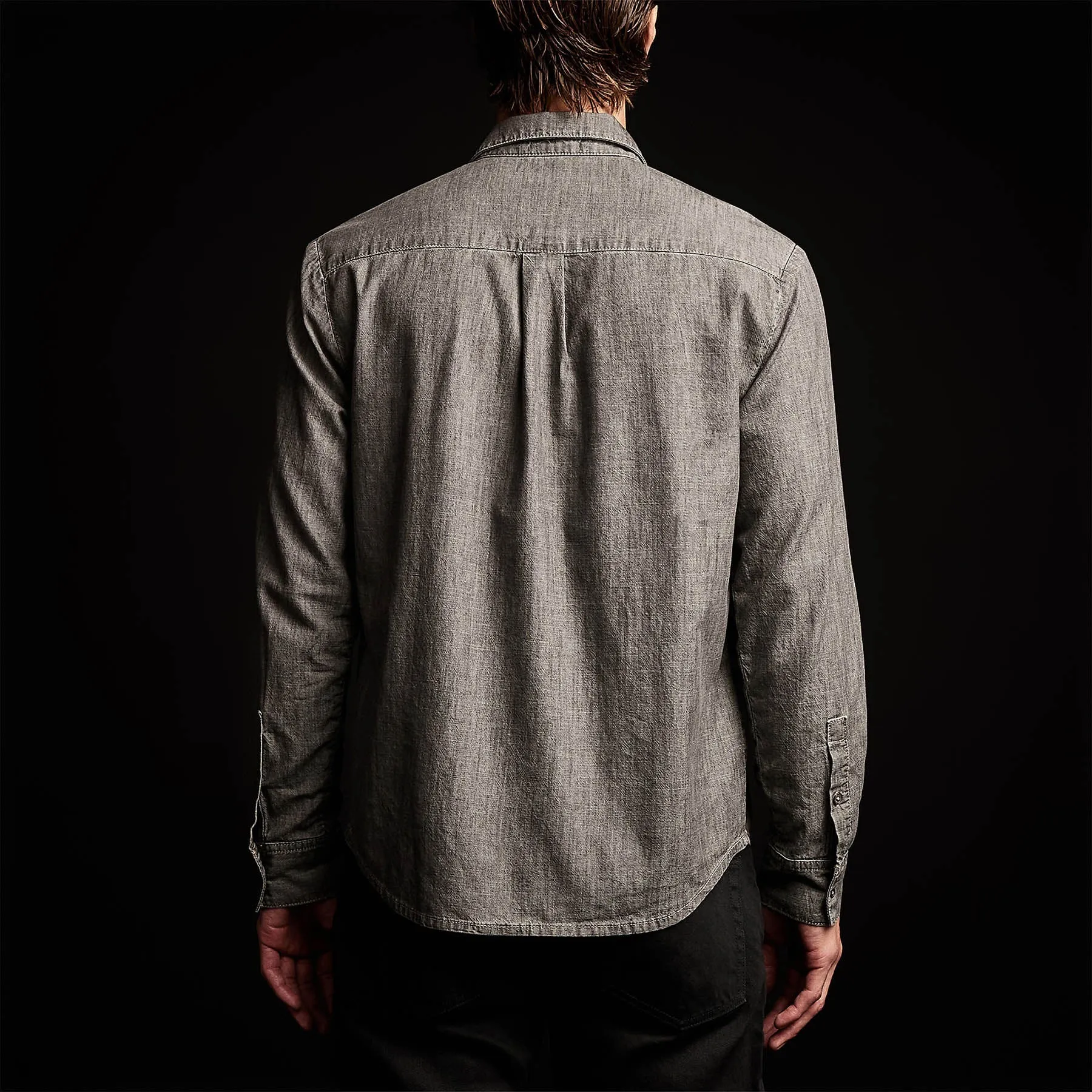 Lightweight Denim Shirt - Grey Denim