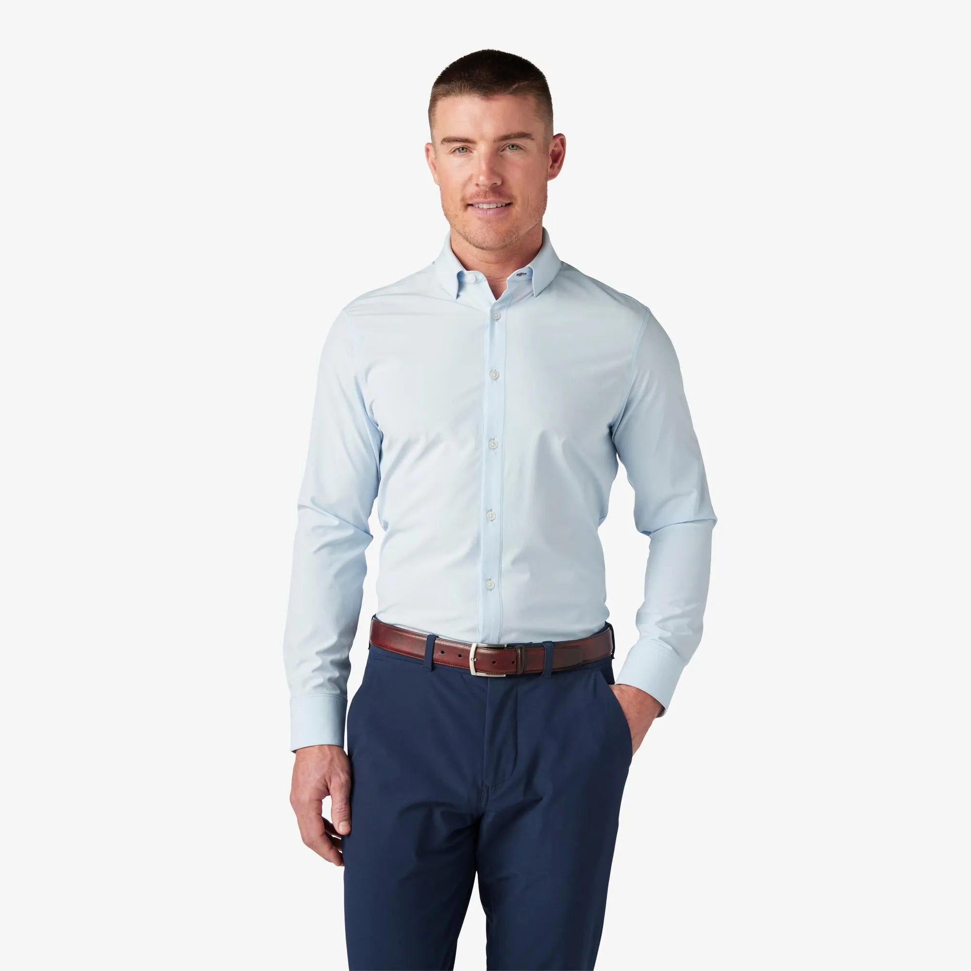 Men's Mizzen   Main | Leeward Trim Long Sleeve | Light Blue