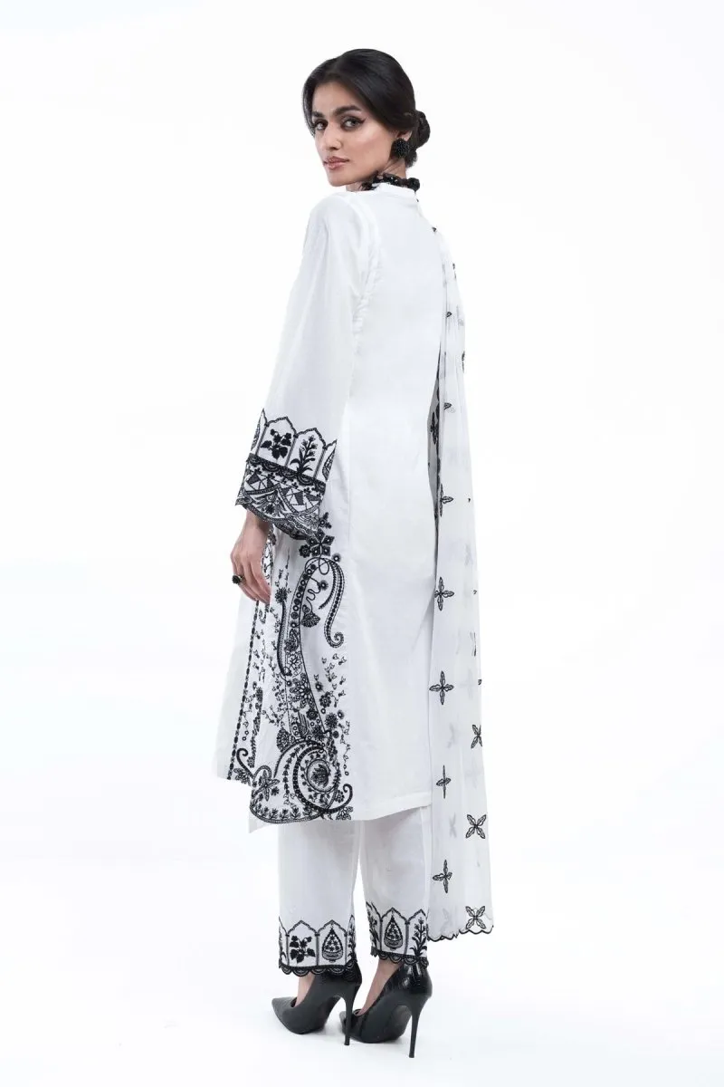 Mihrimah Embroidered Cambric 3 Piece Suit MIH47