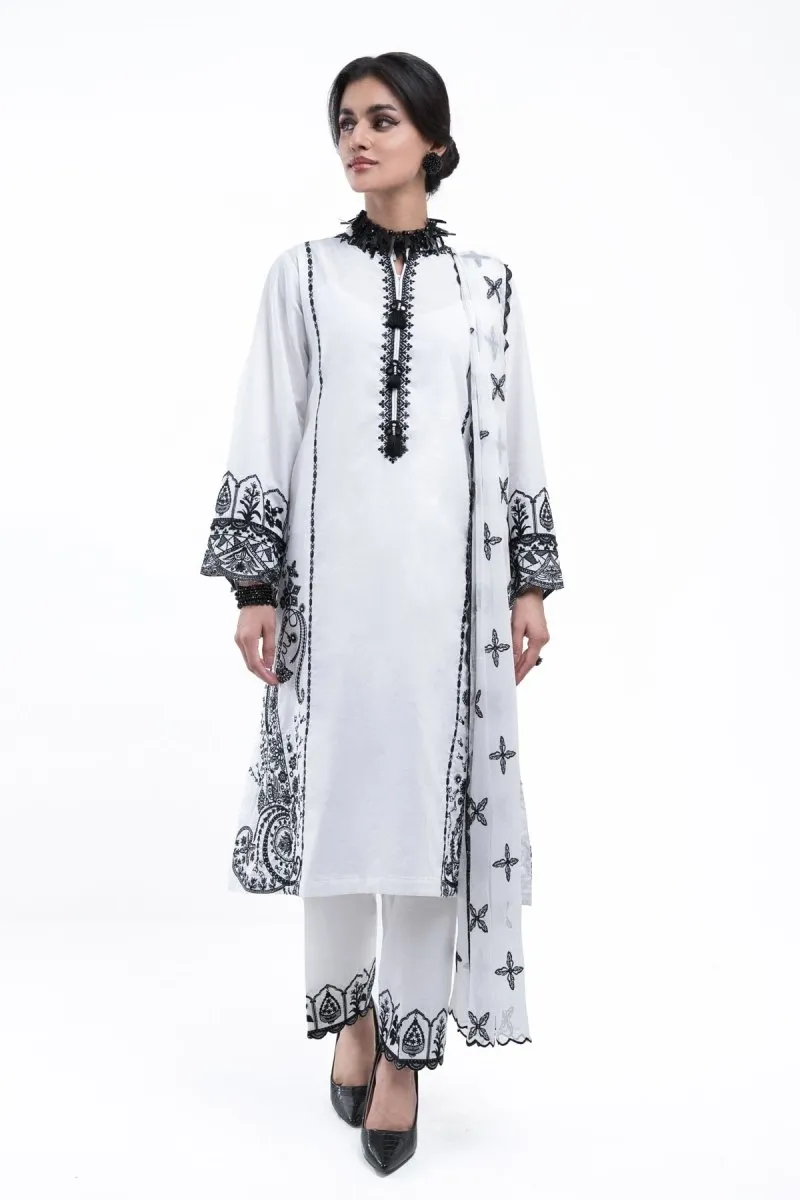 Mihrimah Embroidered Cambric 3 Piece Suit MIH47