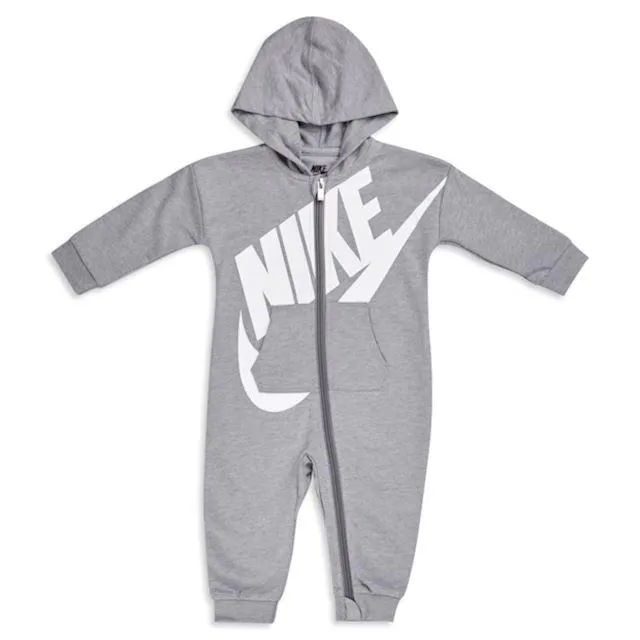 NIKE INFANT'S PLAY ALL DAY GREY COVERALL ONESIES