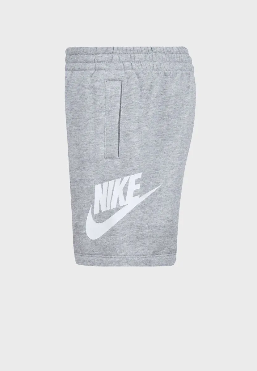 NIKE JUNIOR CLUB FT GREY SHORTS