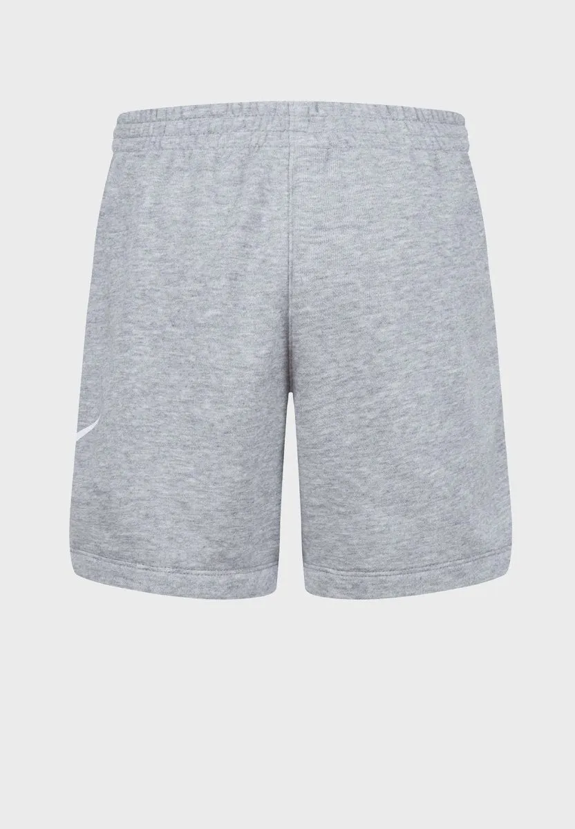 NIKE JUNIOR CLUB FT GREY SHORTS