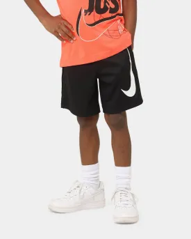 NIKE JUNIOR SWOOSH BLACK SHORTS