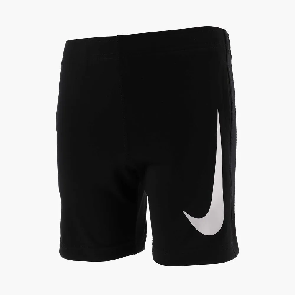 NIKE JUNIOR SWOOSH BLACK SHORTS