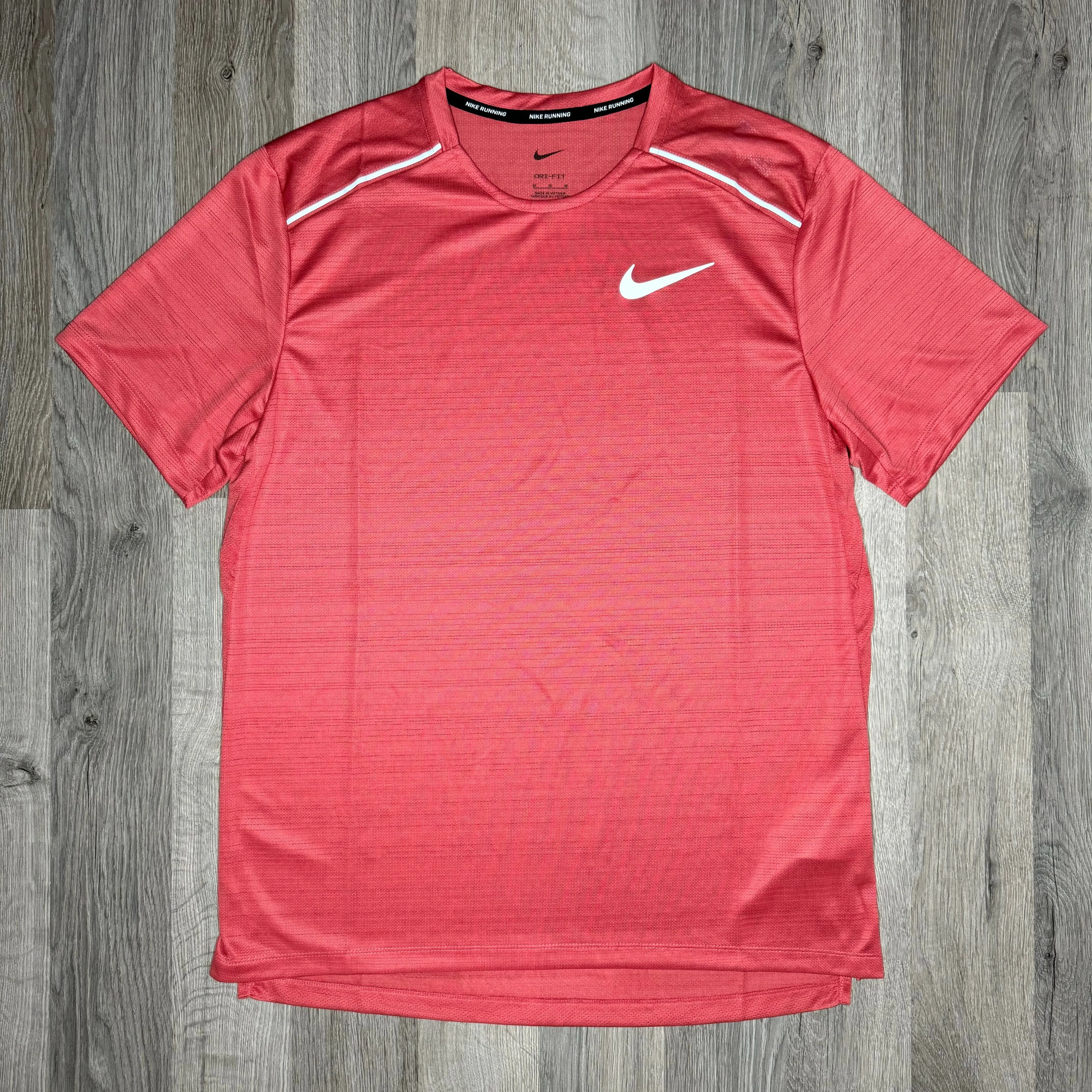 Nike Miler & Challenger Set - Tee & Shorts - Adobe Red / Grey