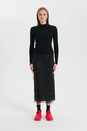 ODA | TOP LIGHTWEIGHT KNIT BLACK