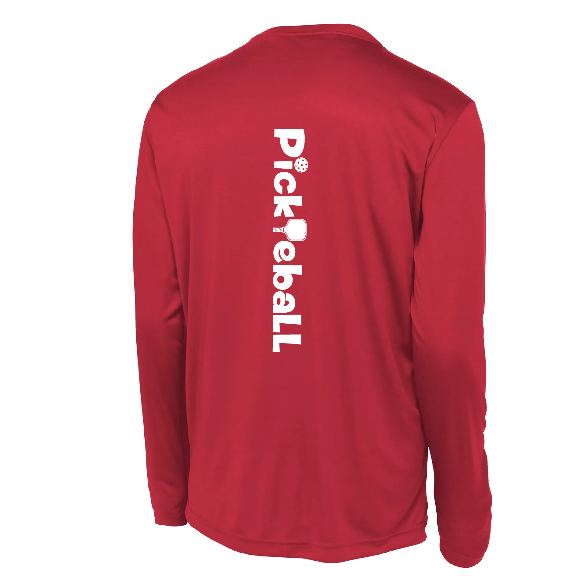 Pickleball Horizontal (Customizable) | Men’s Long Sleeve Athletic Shirts | 100% Polyester