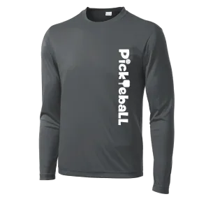 Pickleball Horizontal (Customizable) | Men’s Long Sleeve Athletic Shirts | 100% Polyester