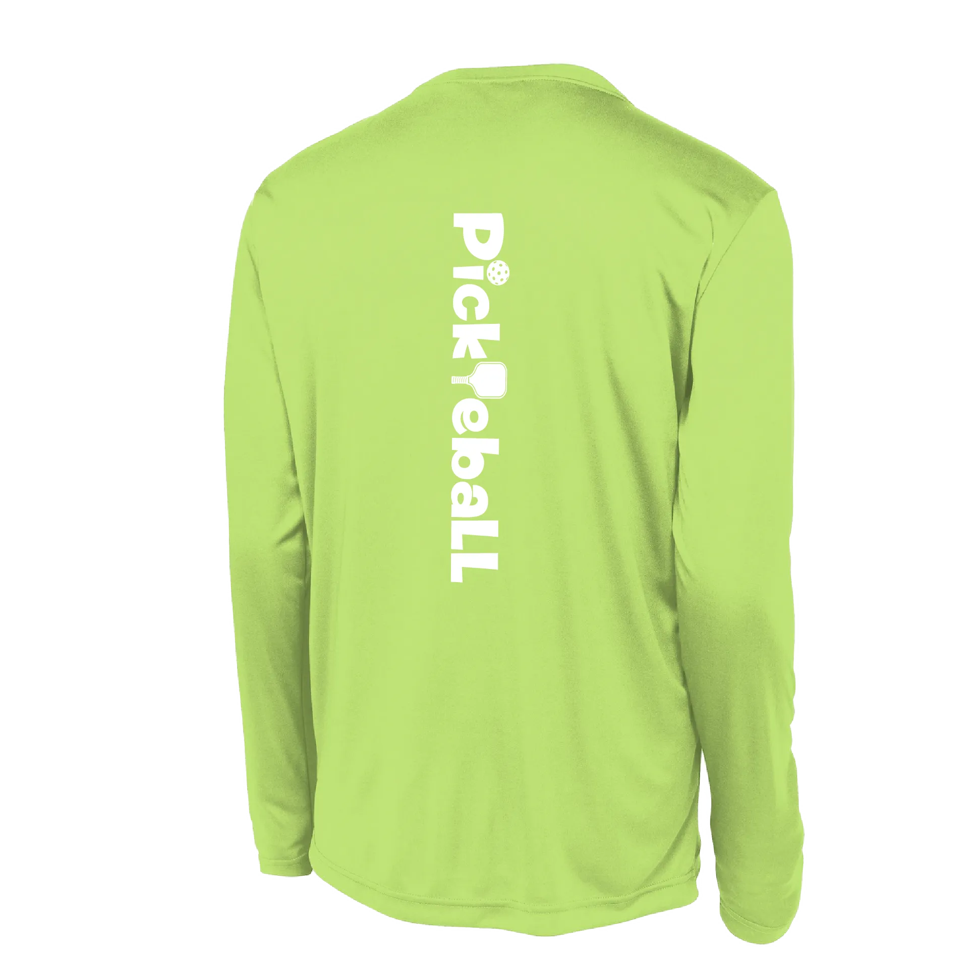 Pickleball Horizontal (Customizable) | Men’s Long Sleeve Athletic Shirts | 100% Polyester