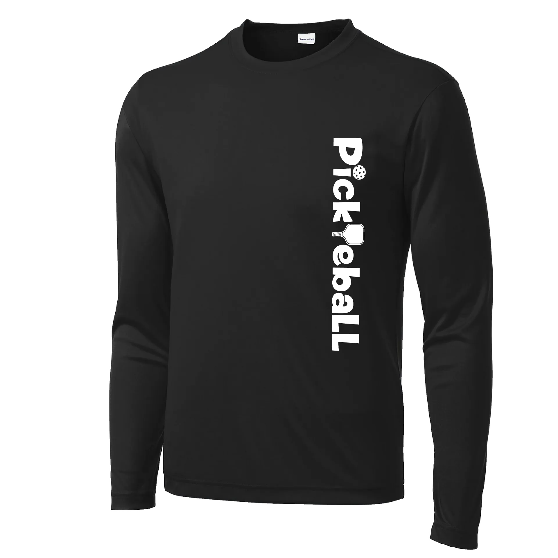 Pickleball Horizontal (Customizable) | Men’s Long Sleeve Athletic Shirts | 100% Polyester