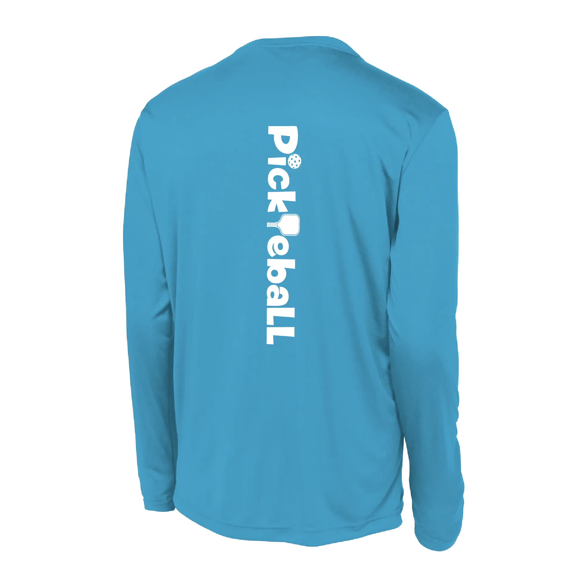 Pickleball Horizontal (Customizable) | Men’s Long Sleeve Athletic Shirts | 100% Polyester