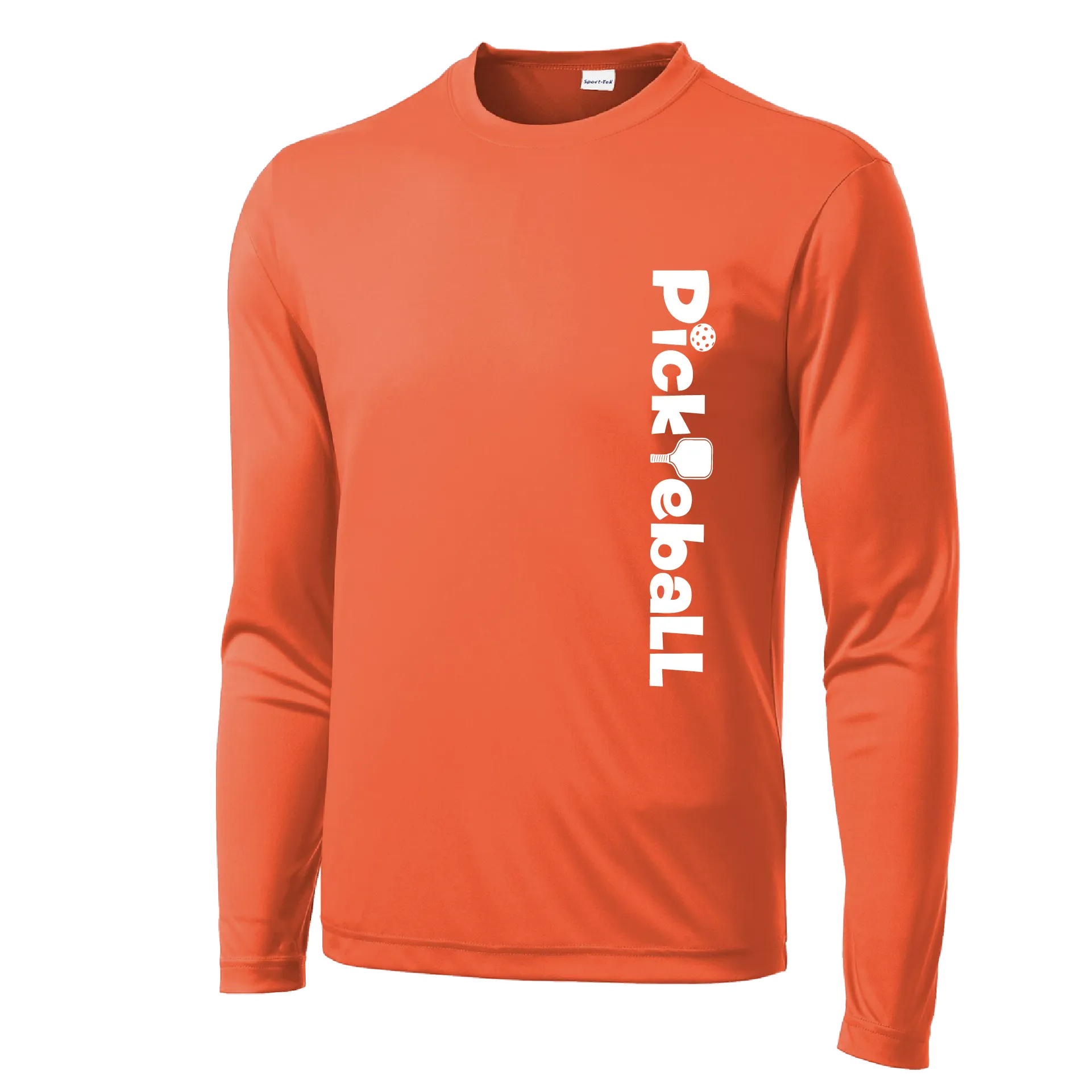 Pickleball Horizontal (Customizable) | Men’s Long Sleeve Athletic Shirts | 100% Polyester