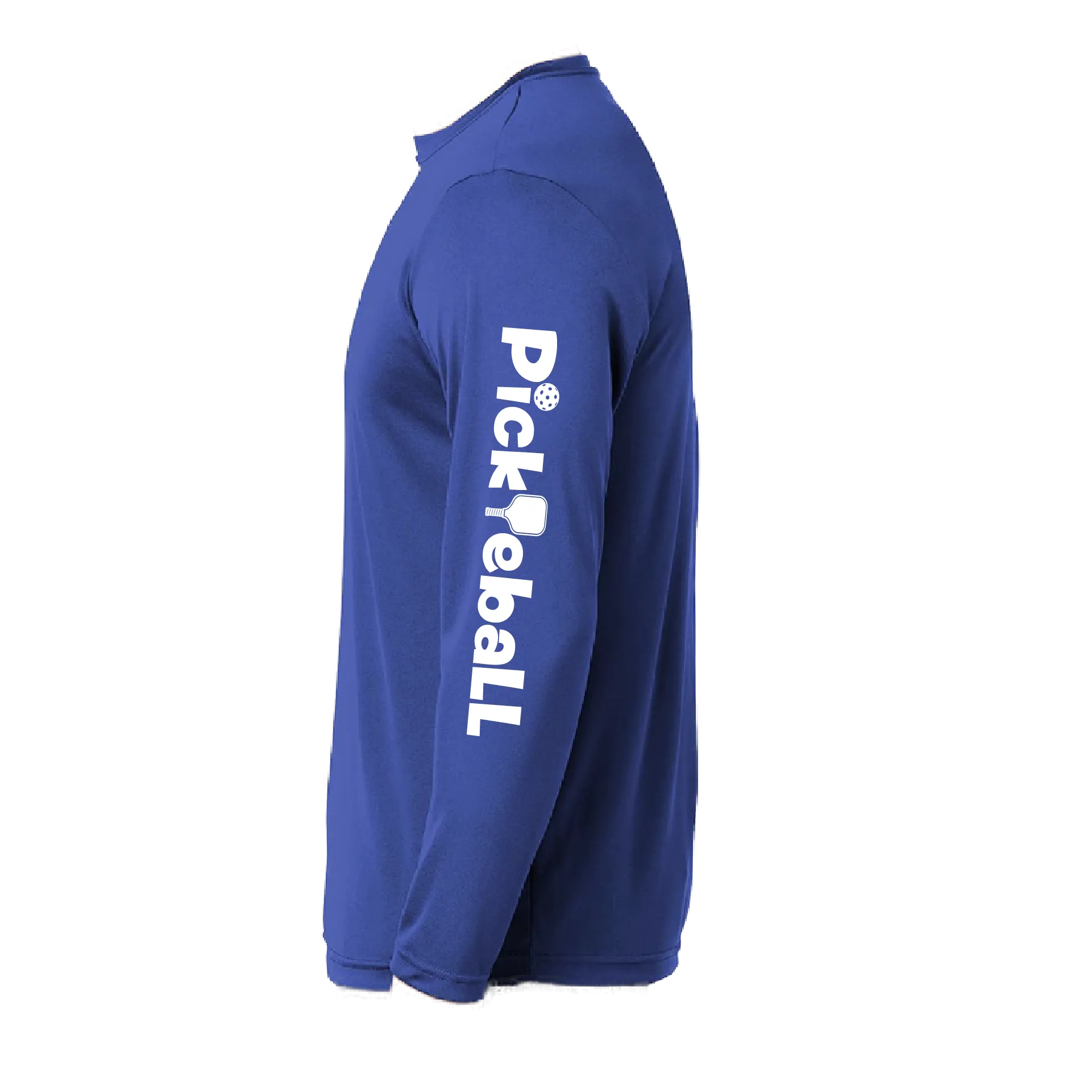 Pickleball (Horizontal) Customizable | Youth Long Sleeve Athletic Pickleball Shirt | 100% Polyester