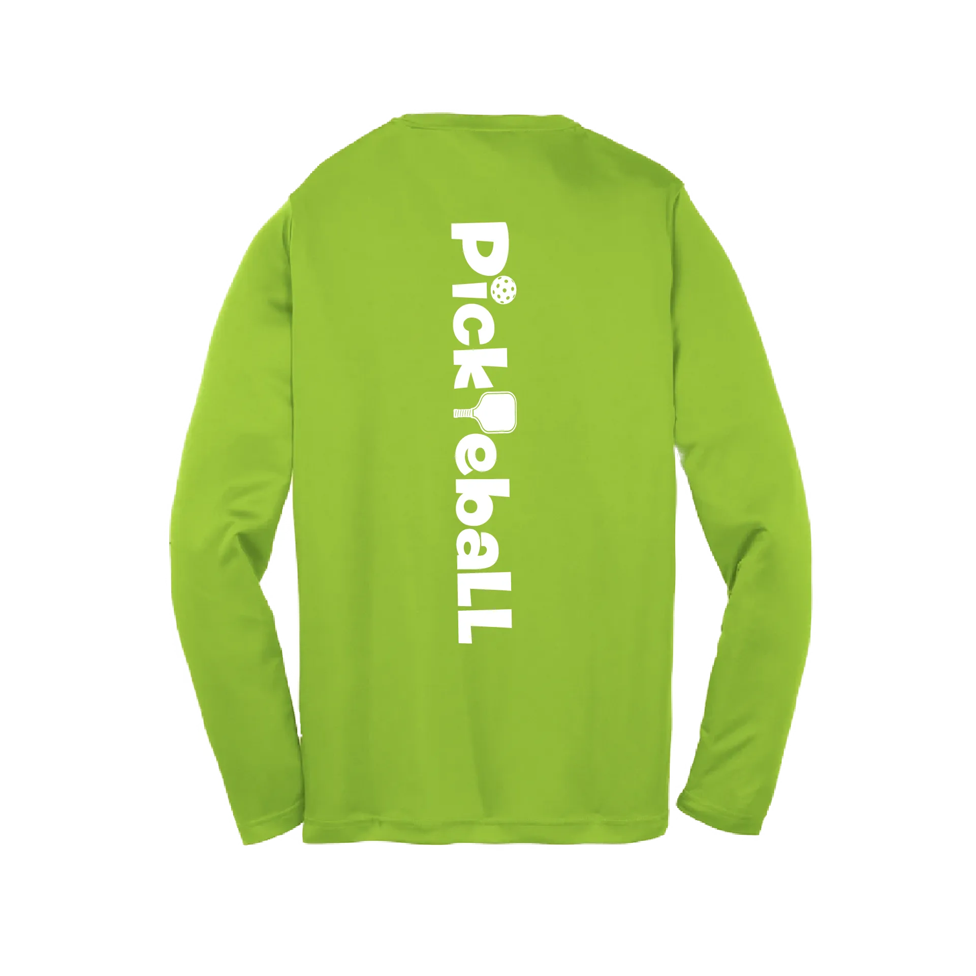 Pickleball (Horizontal) Customizable | Youth Long Sleeve Athletic Pickleball Shirt | 100% Polyester