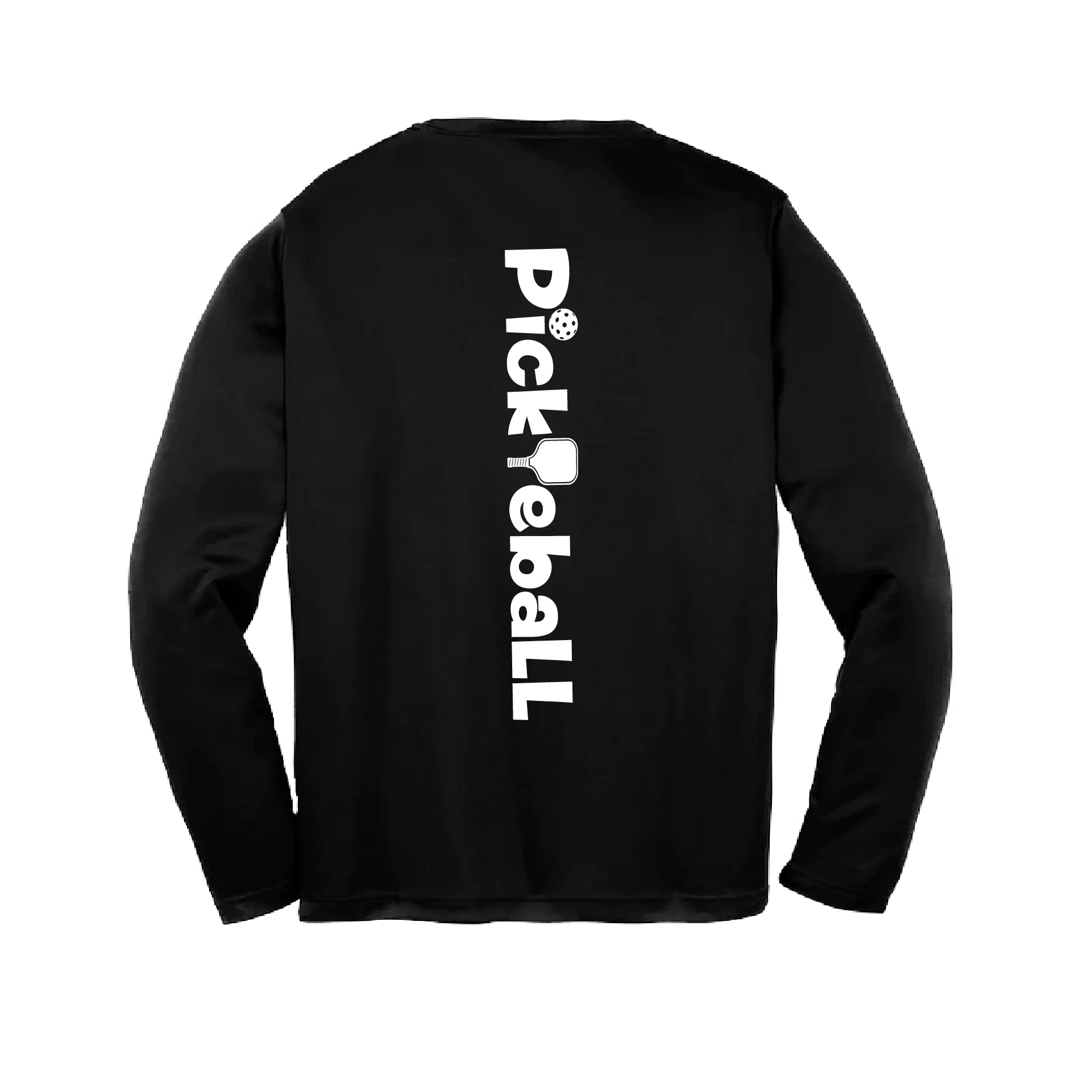 Pickleball (Horizontal) Customizable | Youth Long Sleeve Athletic Pickleball Shirt | 100% Polyester