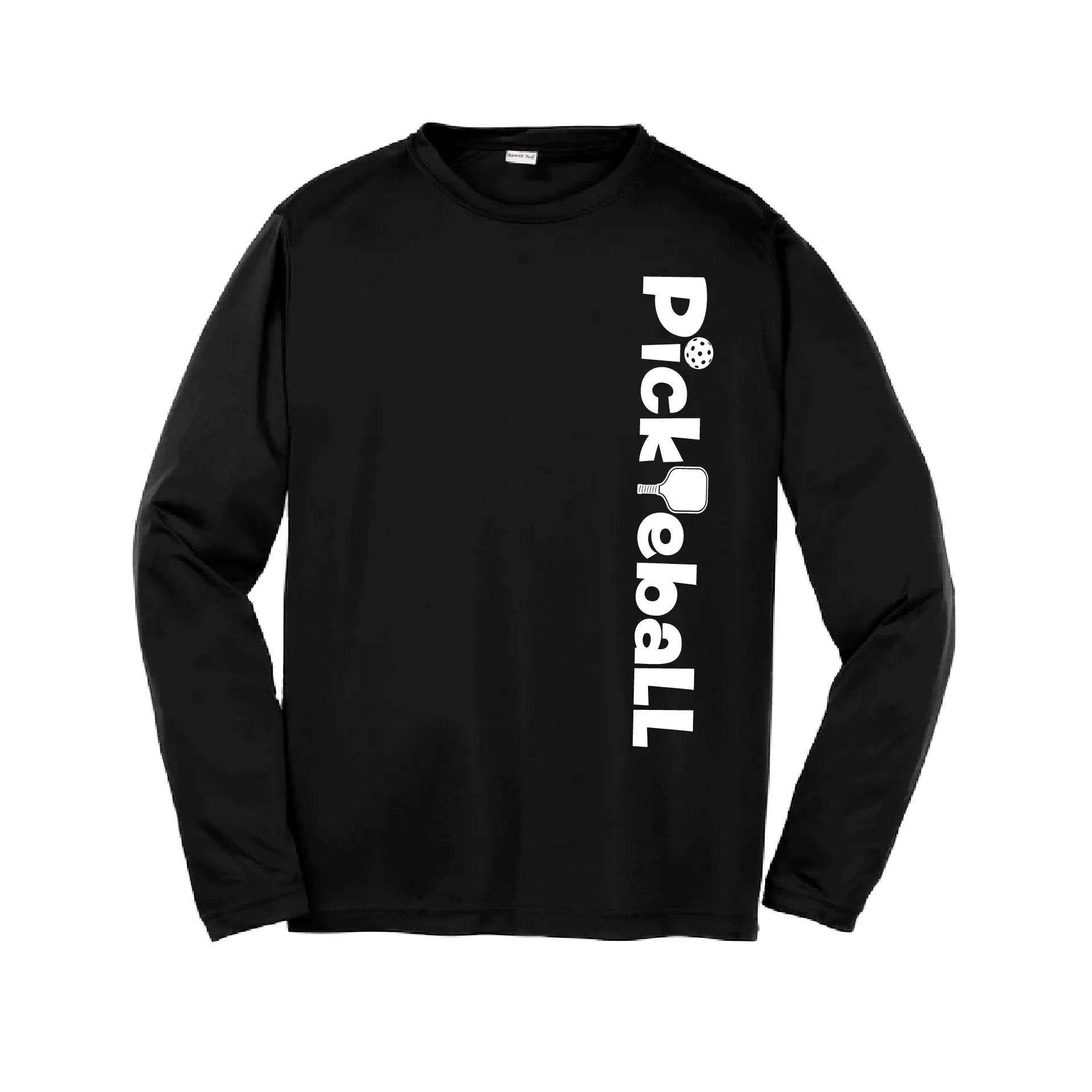 Pickleball (Horizontal) Customizable | Youth Long Sleeve Athletic Pickleball Shirt | 100% Polyester