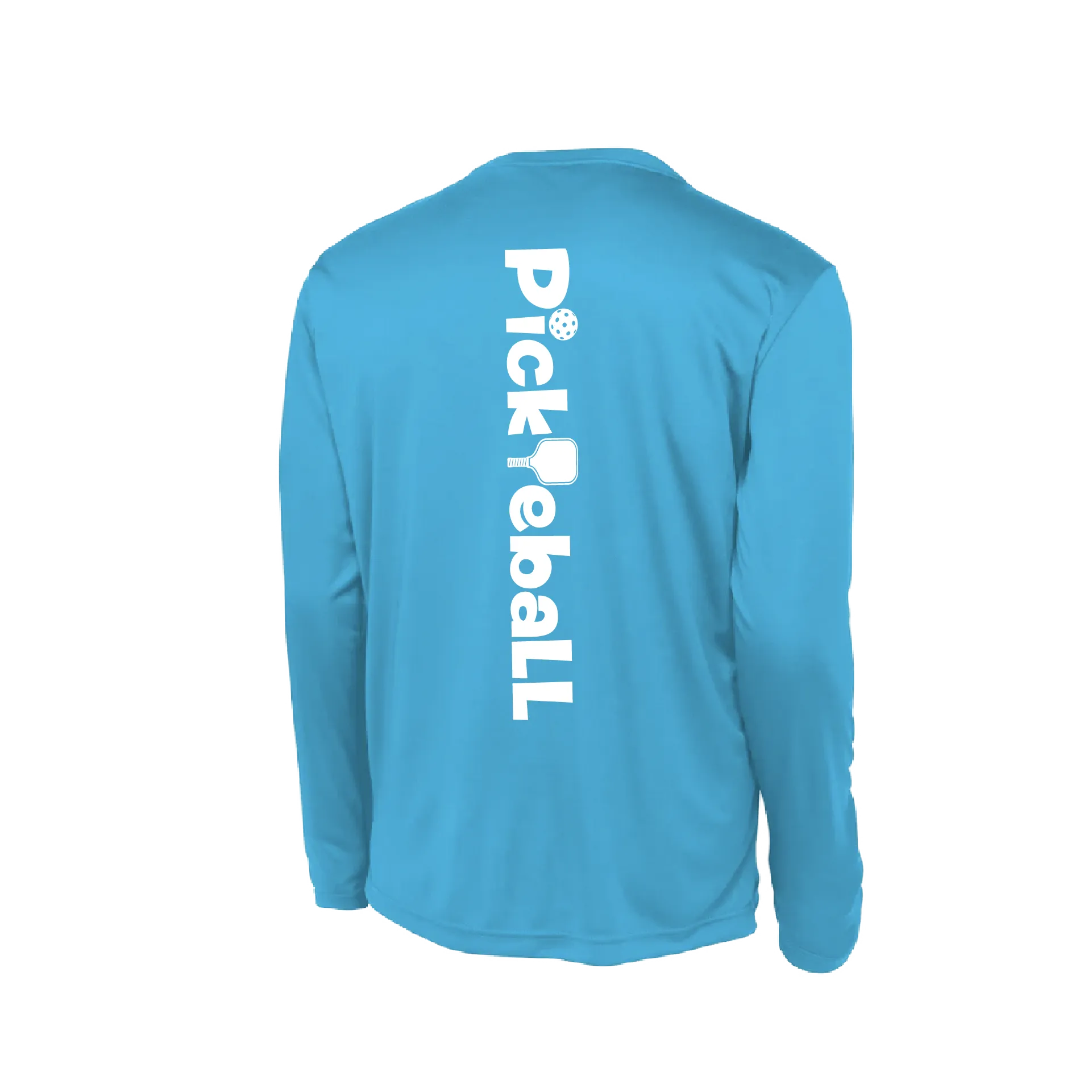 Pickleball (Horizontal) Customizable | Youth Long Sleeve Athletic Pickleball Shirt | 100% Polyester