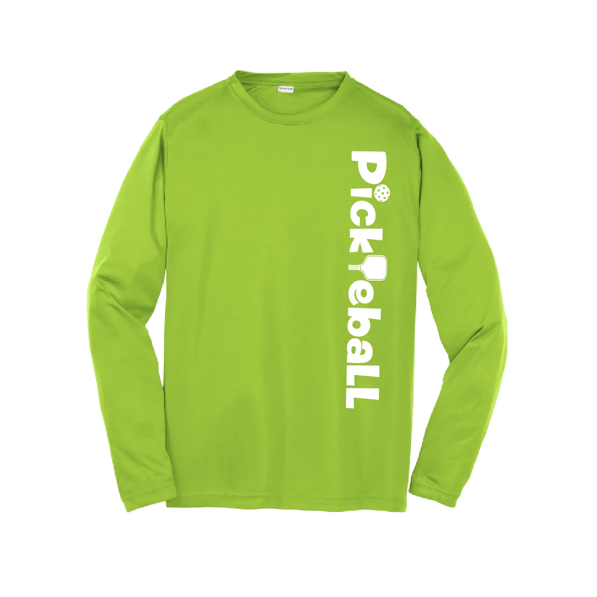 Pickleball (Horizontal) Customizable | Youth Long Sleeve Athletic Pickleball Shirt | 100% Polyester