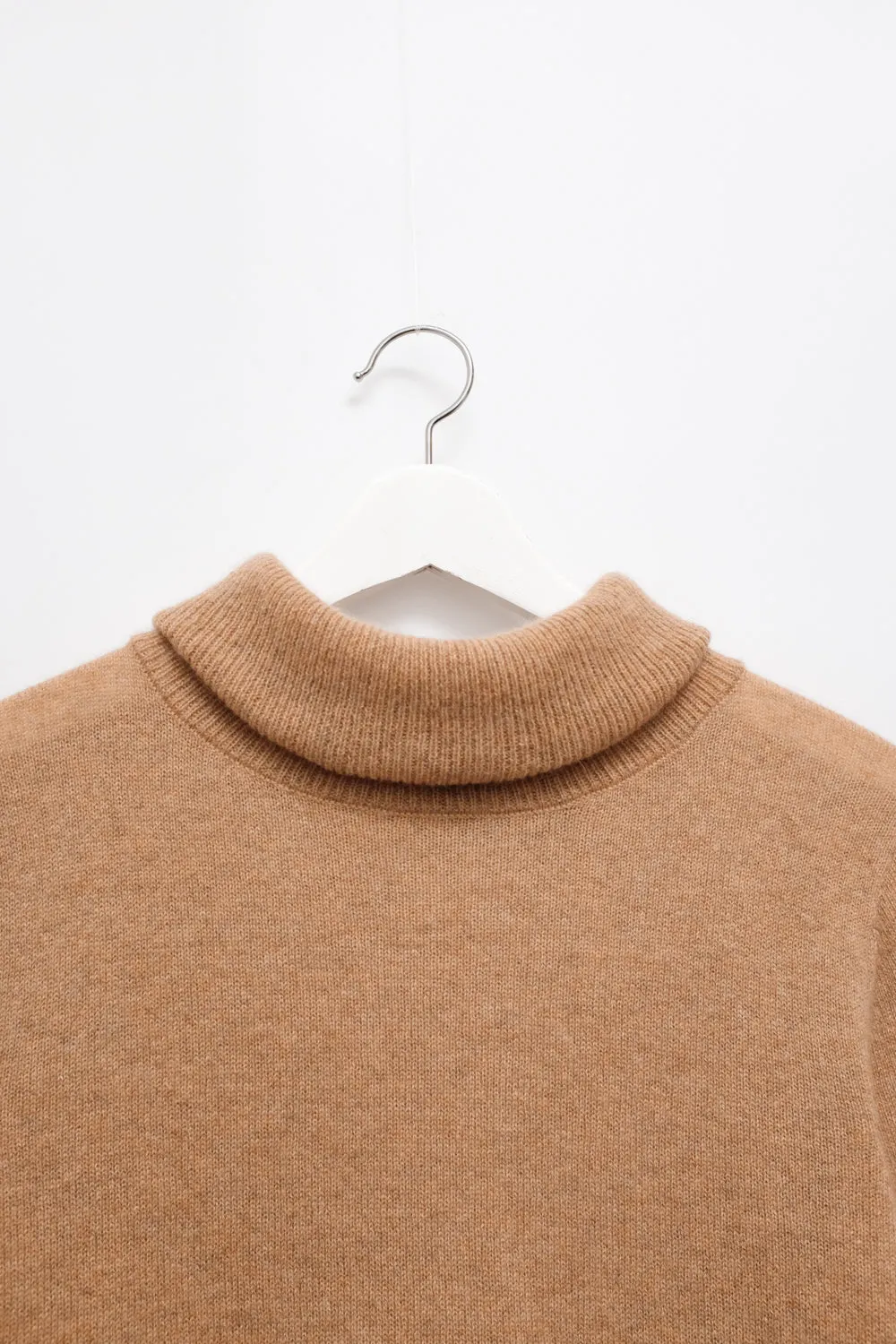 PURE CASHMERE COGNAC TURTLE LIGHT KNIT