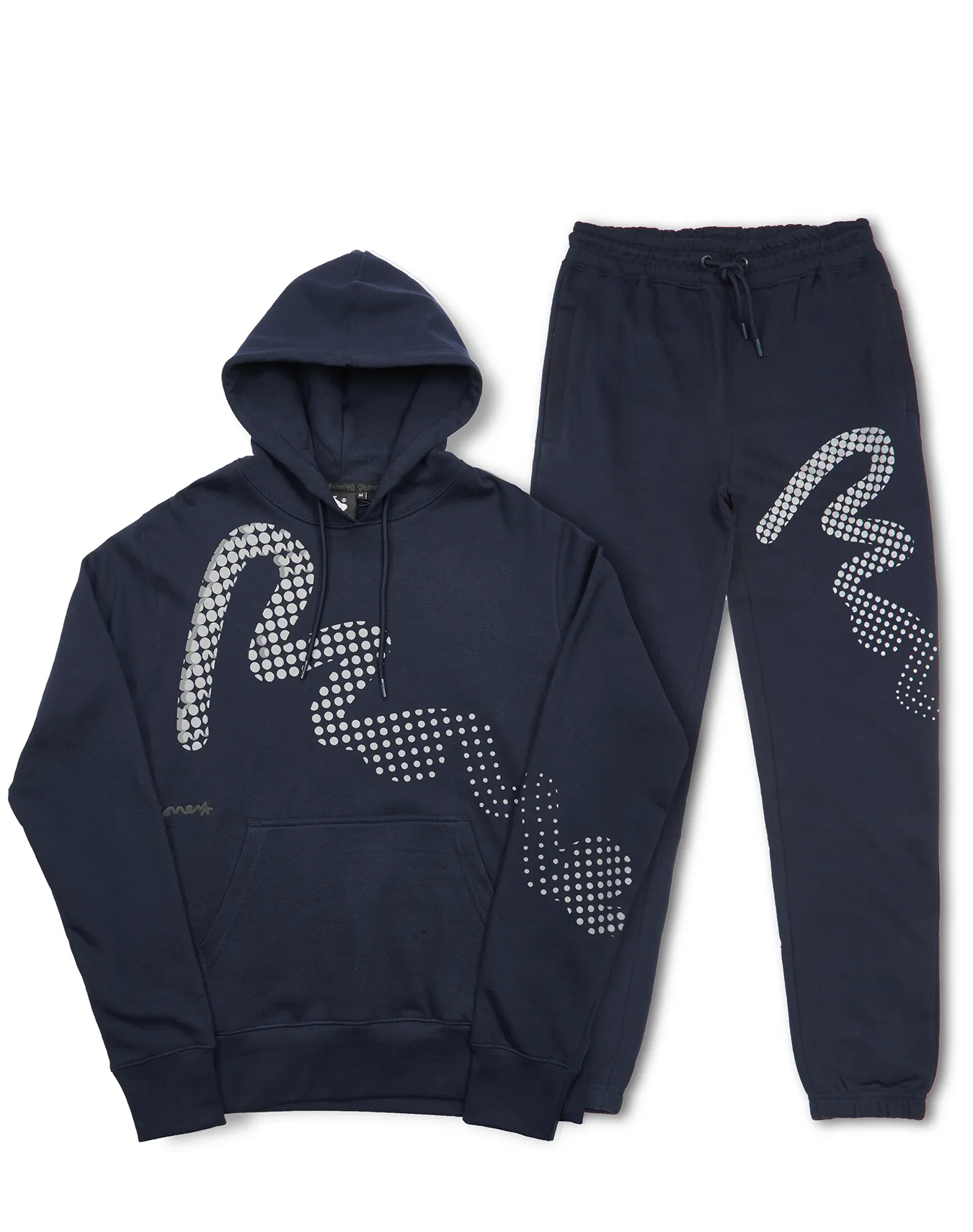 Reflec Sig Dot Hood Track Suit Navy