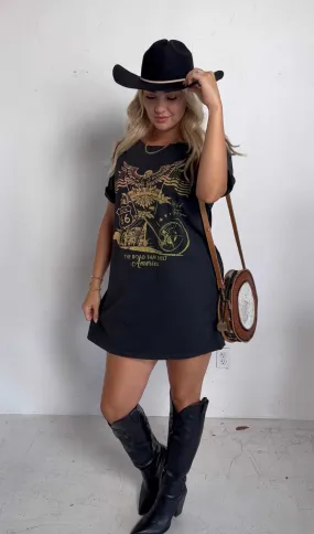 Roughin’ It Vintage Inspired Tshirt Dress