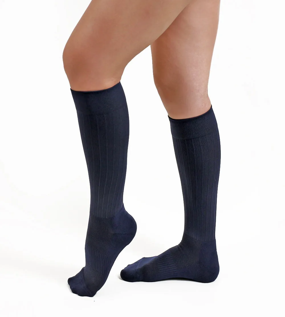 Salvere Casual Wear, Knee High, Closed Toe, 15-20 mmHg