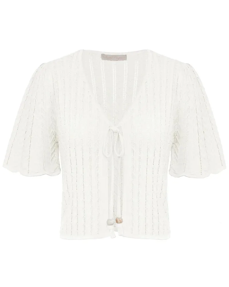 Summer Lightweight Bolero Shrug Tie Front 1/2 Sleeve Open Front Knit Cropped Cardigan