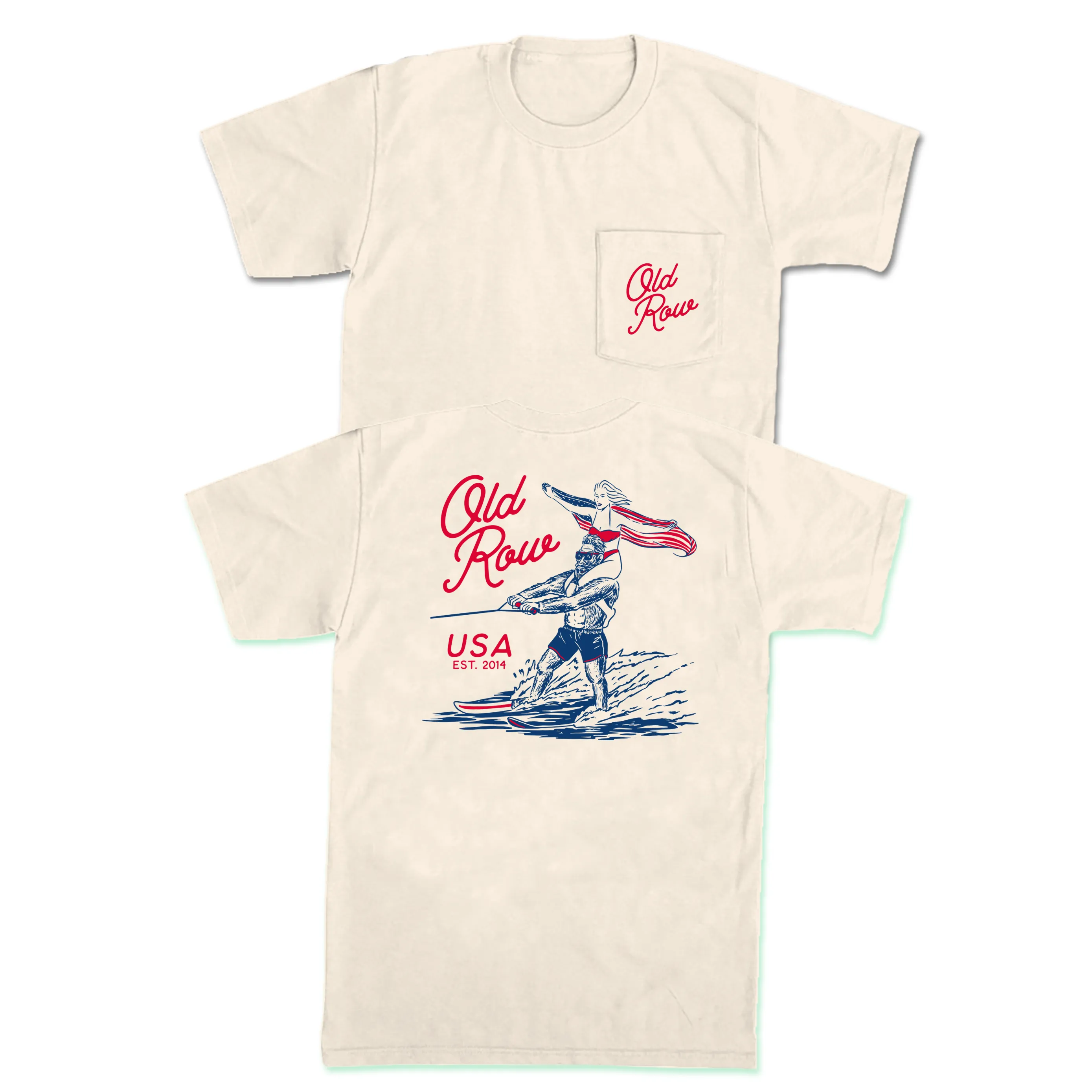 The Big Foot Water Ski Pocket Tee