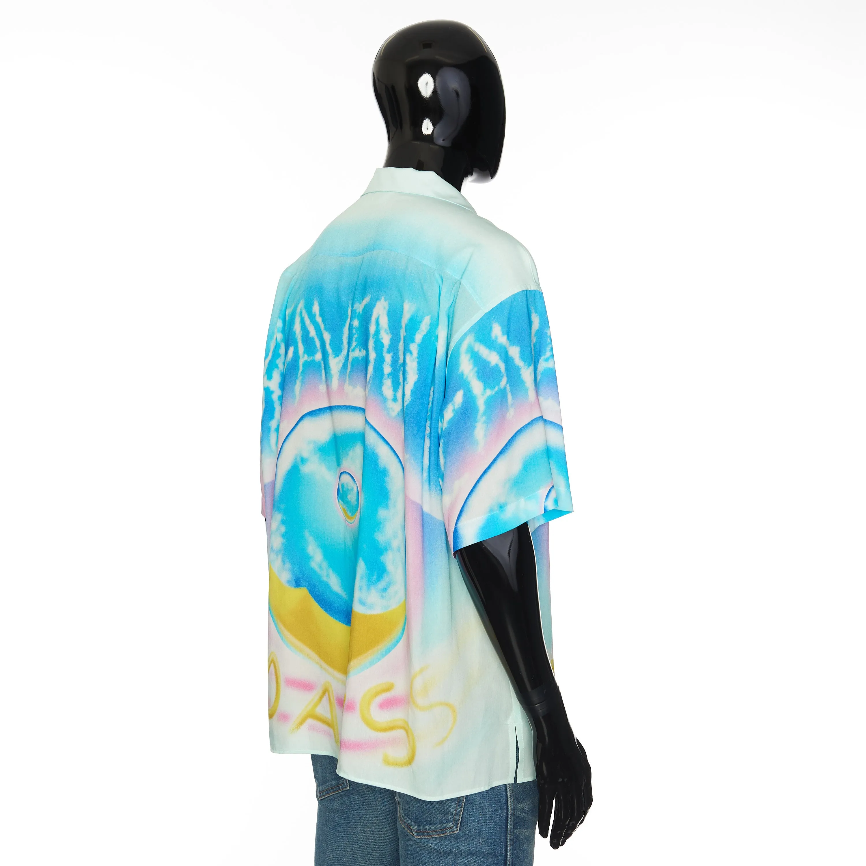 x Marcelo Lavin Collaboration Heavenly Days Print Loose Hawaiian Shirt In Multicolour Viscose