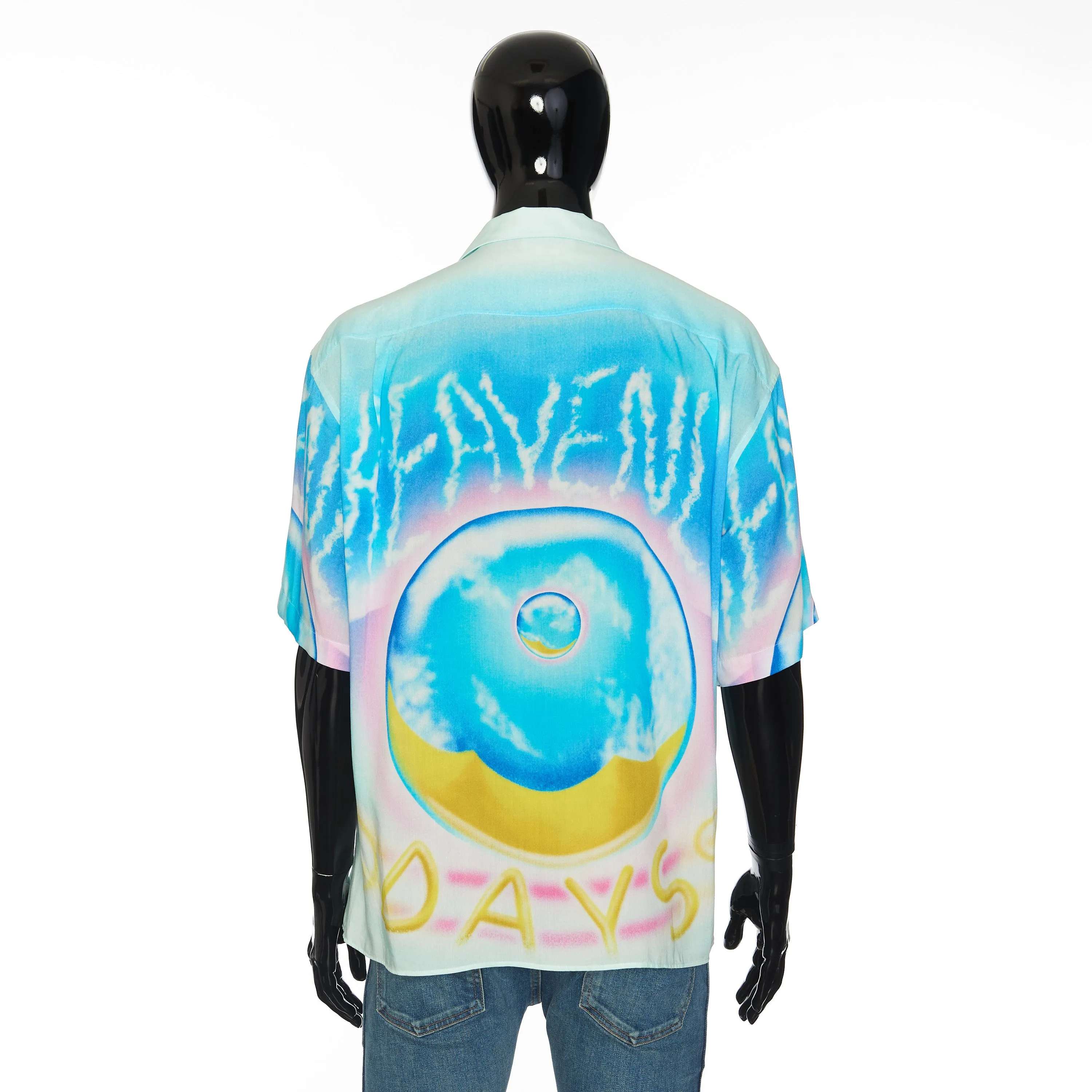 x Marcelo Lavin Collaboration Heavenly Days Print Loose Hawaiian Shirt In Multicolour Viscose